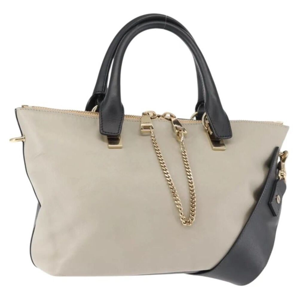 Chloe Bicolor Baylee Satchel Leather Multicolour Leather Handbag